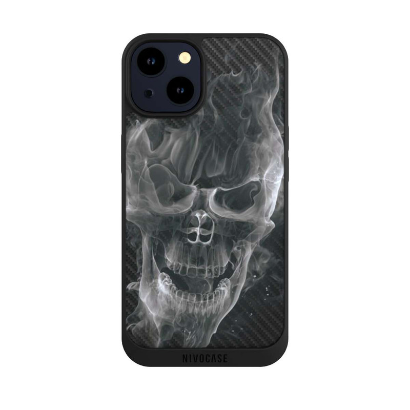 iPhone 14 NIVOpure Smoke Skull Carbon