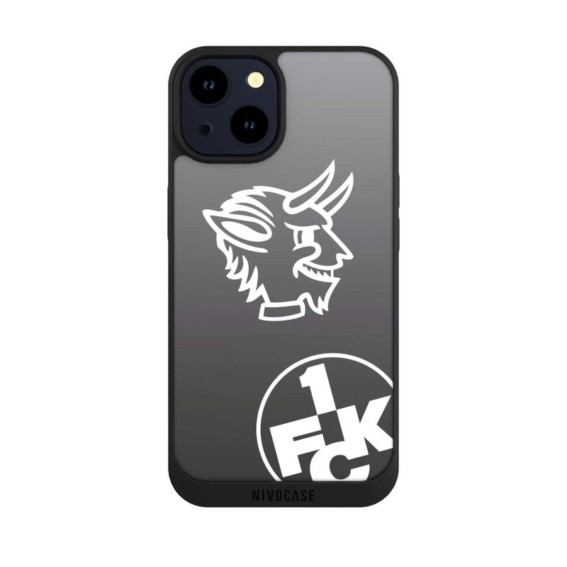iPhone 14 NIVOpure Teufelskopf FCK auf Schwarz