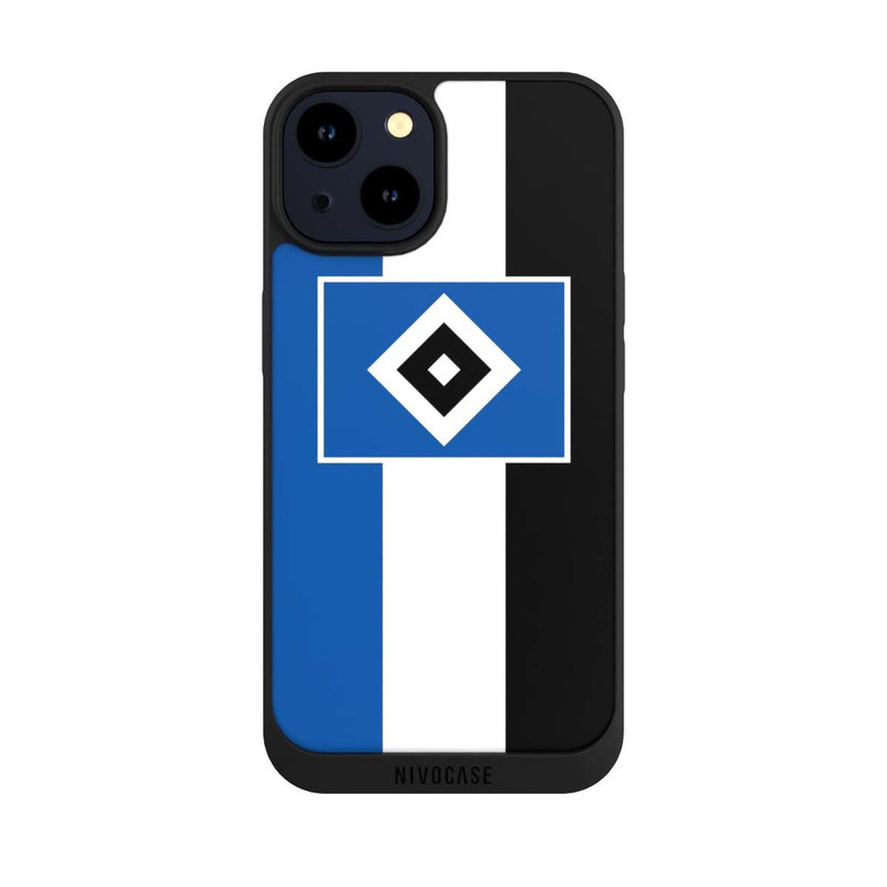 iPhone 14 NIVOpure HSV Streifen - Blau-Weiß-Schwarz