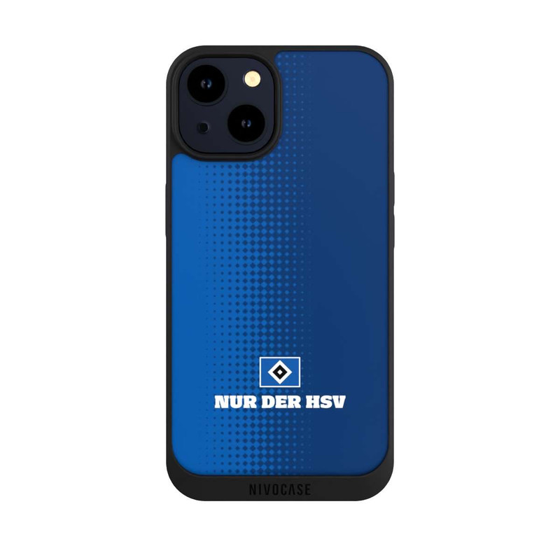iPhone 14 NIVOpure Nur der HSV - Rautenraster Blau