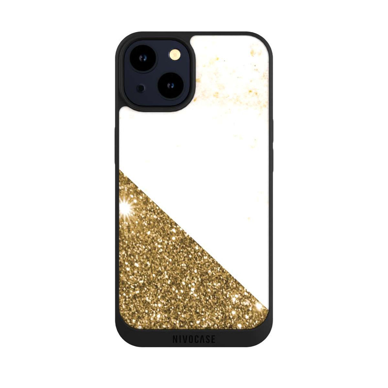 iPhone 14 NIVOpure Marmor-Collage in Goldoptik