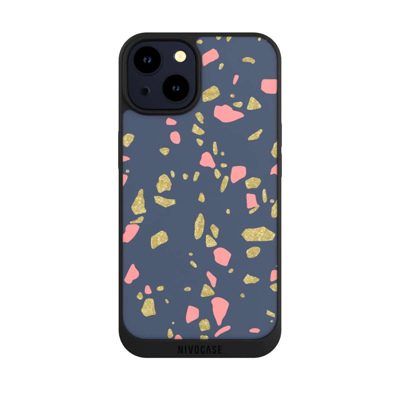 iPhone 14 NIVOpure Terazzo Look d'or