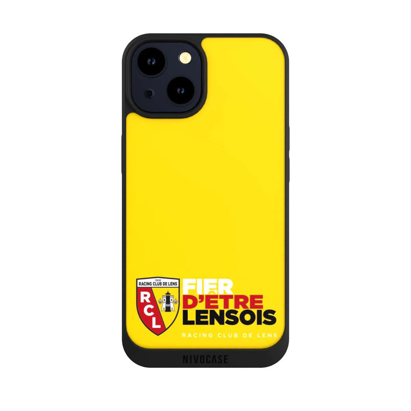 iPhone 14 NIVOpure Fond Logo RCL Jaune