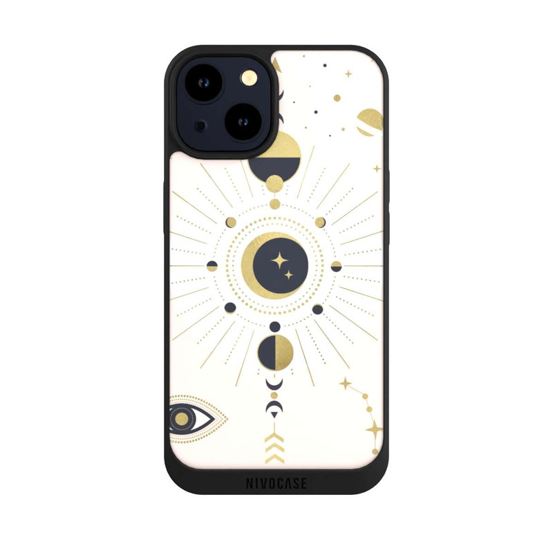iPhone 14 NIVOpure Look abstrait or rose