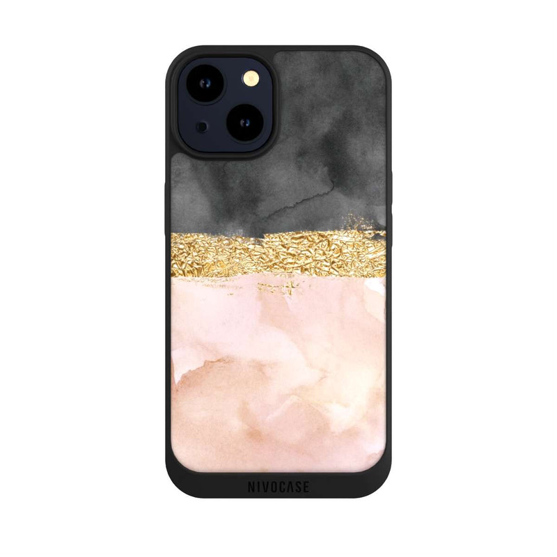 iPhone 14 NIVOpure Look ligne dorée