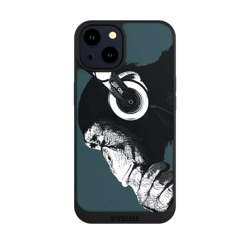 iPhone 14 NIVOpure Denkender Affe Blau