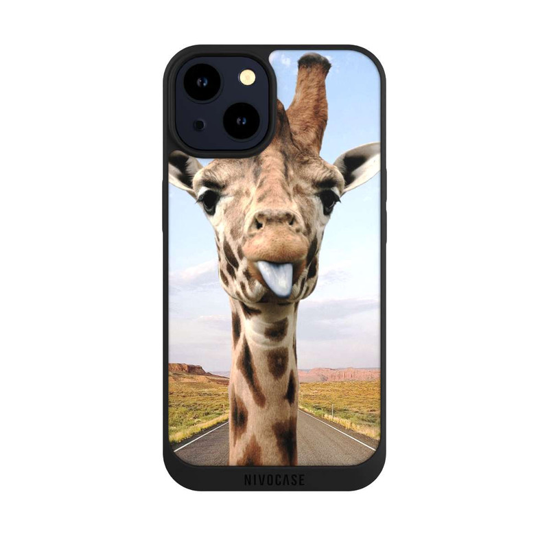 iPhone 14 NIVOpure Giraffe auf der Straße
