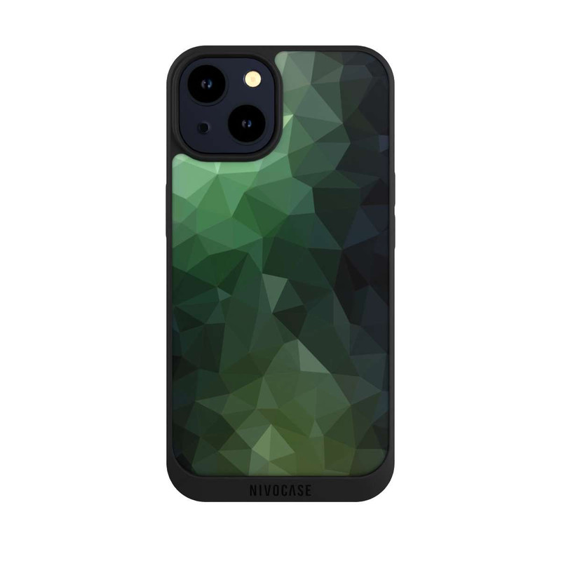 iPhone 14 NIVOpure Polygonal Mosaic Green