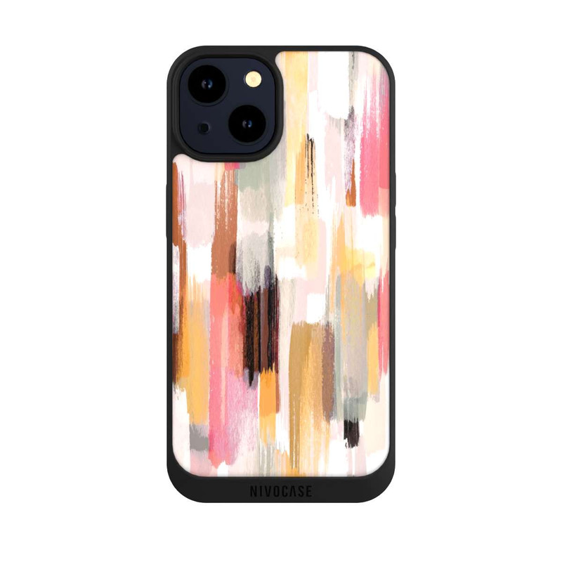 iPhone 14 NIVOpure Coups de pinceau abstraits Nuances d'automne