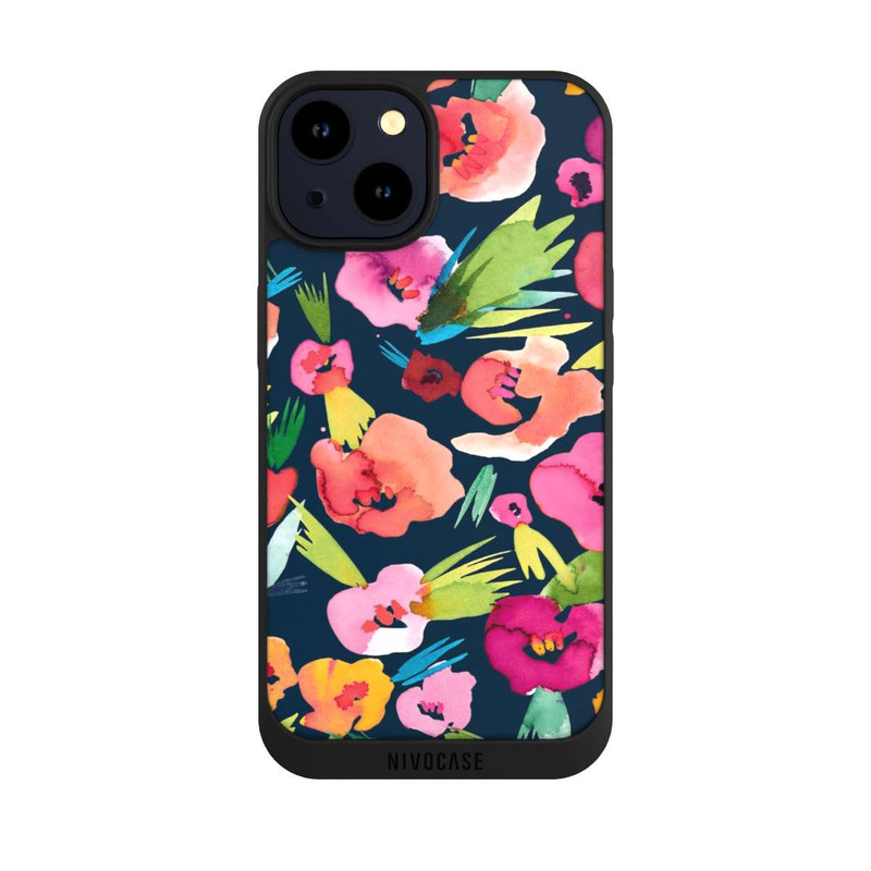 iPhone 14 NIVOpure Fleurs tropicales aquarelles