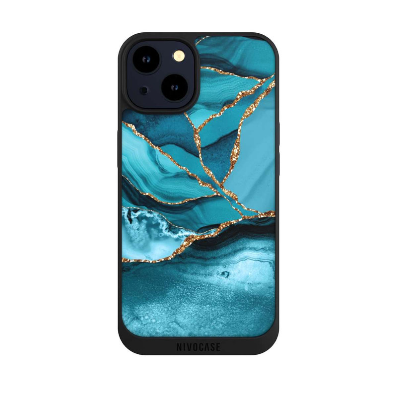 iPhone 14 NIVOpure Ice Blue Marble Landscape