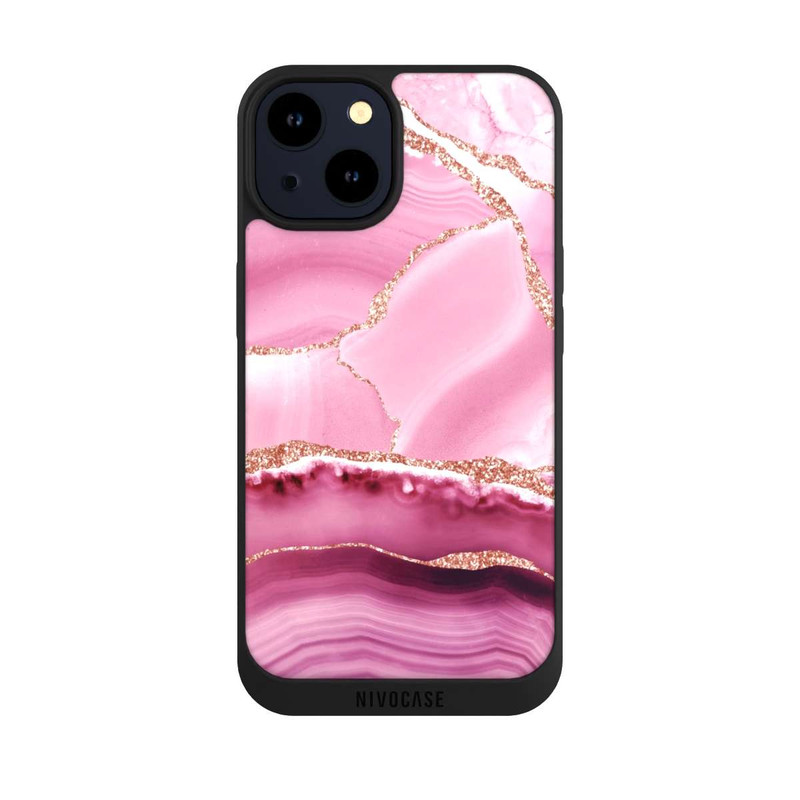 iPhone 14 NIVOpure Marbre Sirène Rose