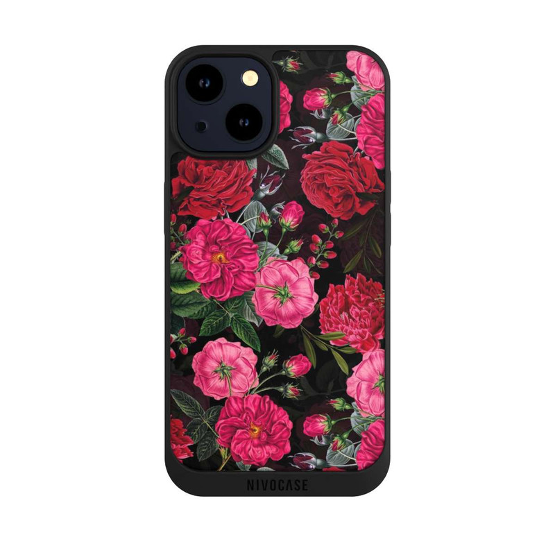 iPhone 14 NIVOpure Pink und Rote Blumen