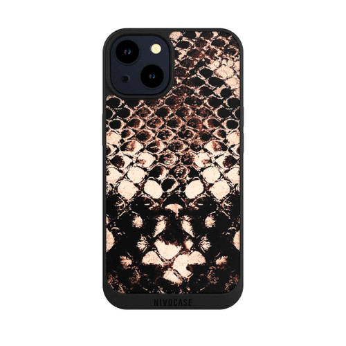 Apple iPhone 14 NIVOpure Rose gold snake print