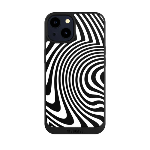 Apple iPhone 14 NIVOpure Black and White Waves