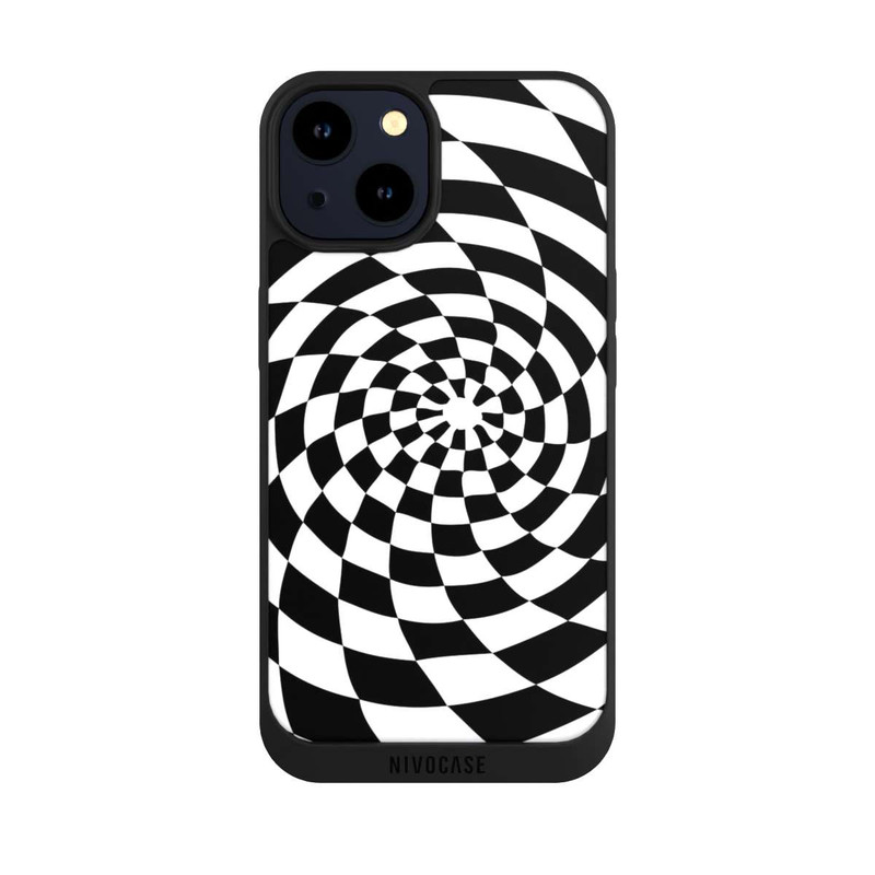 iPhone 14 NIVOpure Schwarz-Weiß Illusion