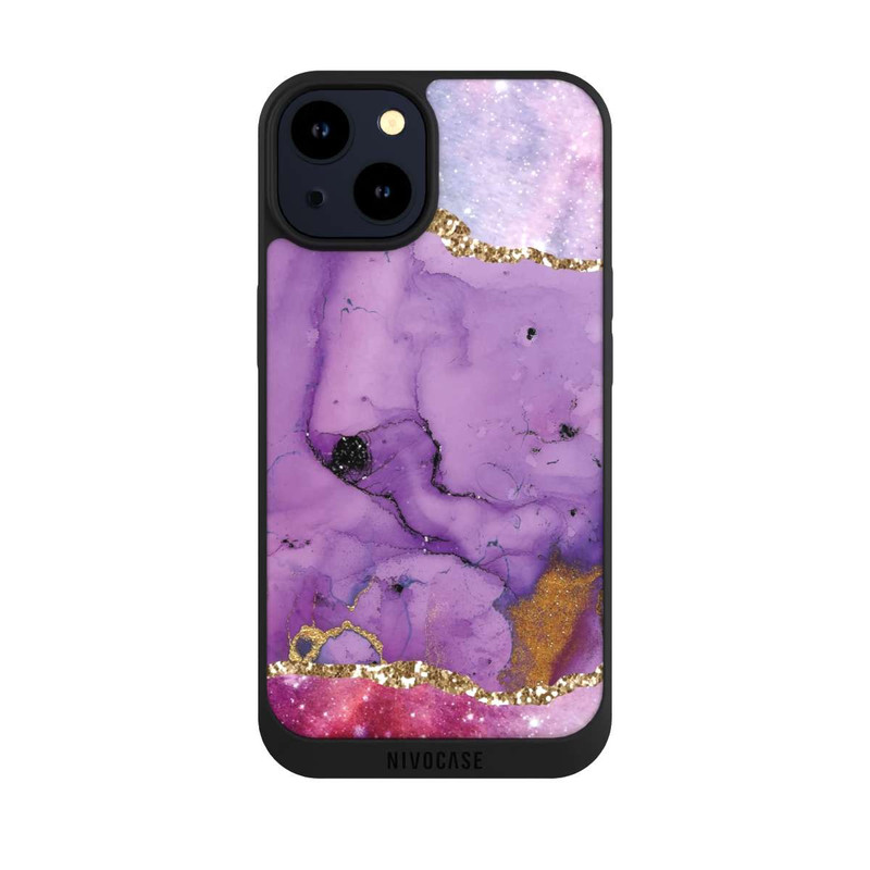 iPhone 14 NIVOpure Purple Galaxy Glamour Marble