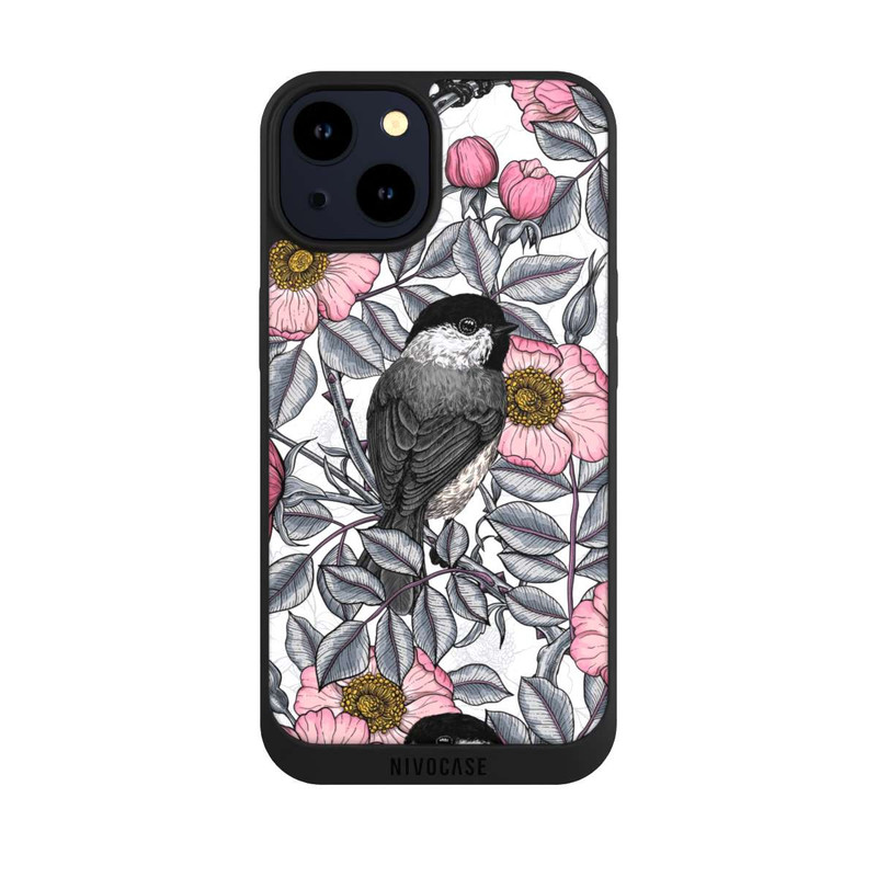 iPhone 14 NIVOpure Chickadees and Wild Rose