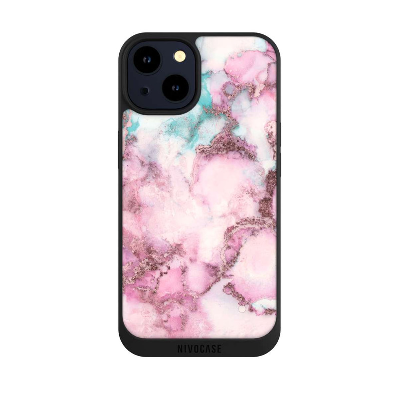 iPhone 14 NIVOpure Encre tourbillonnante rose