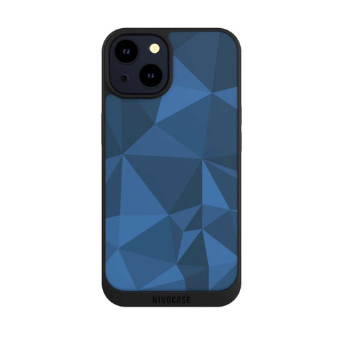 Apple iPhone 14 NIVOpure Polygon Pattern Blue