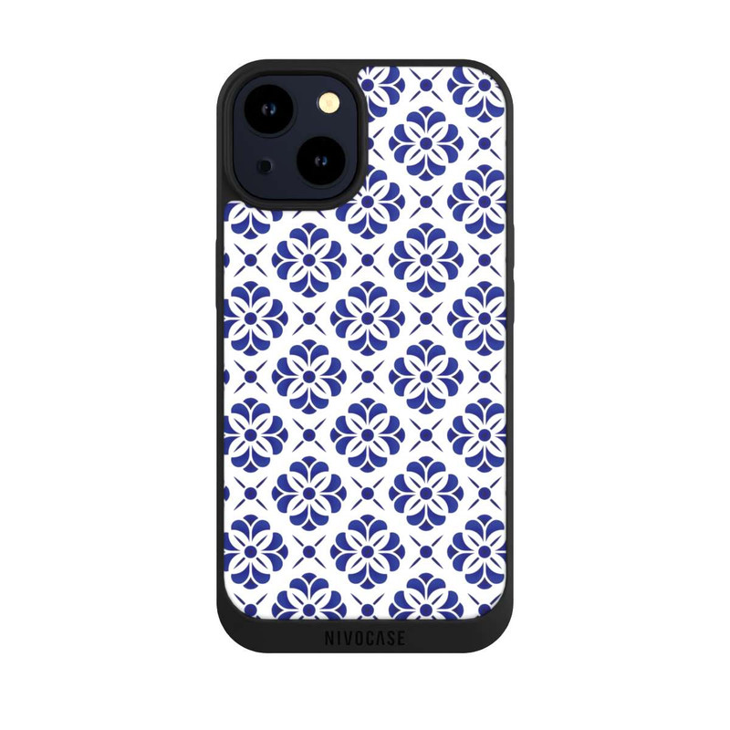 iPhone 14 NIVOpure Delft Blue pattern