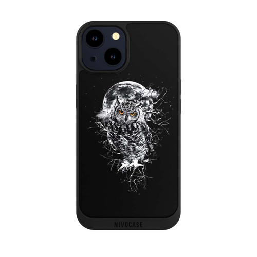 Apple iPhone 14 NIVOpure Owl in black/white