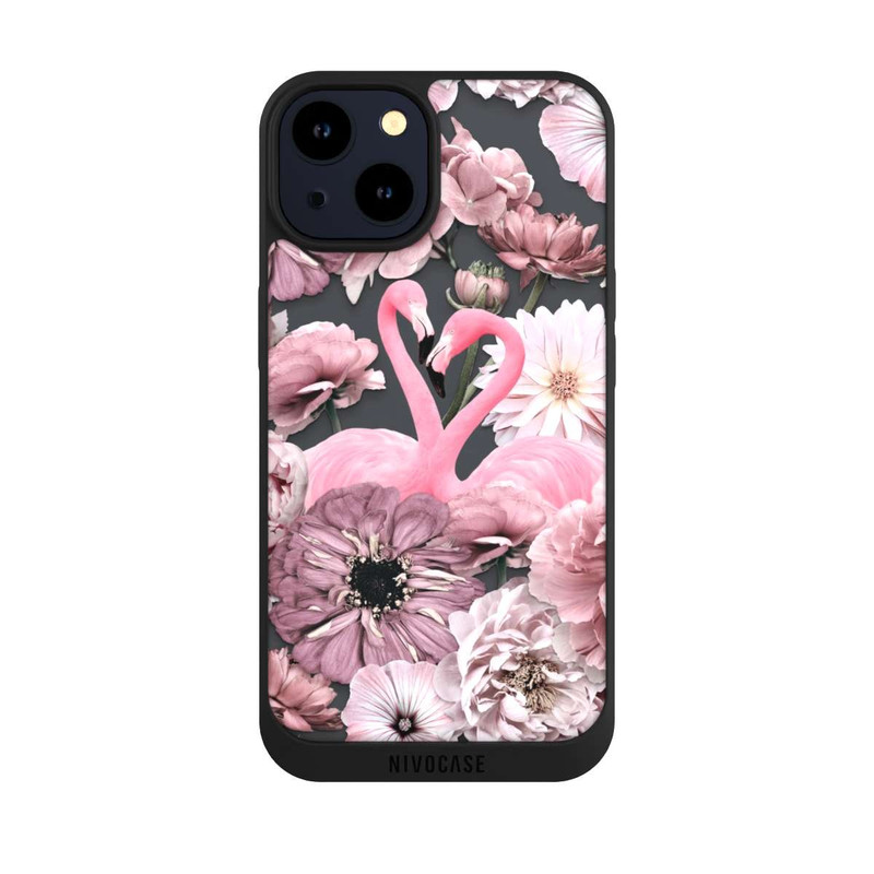 iPhone 14 NIVOpure Flamingos in Flower Pattern