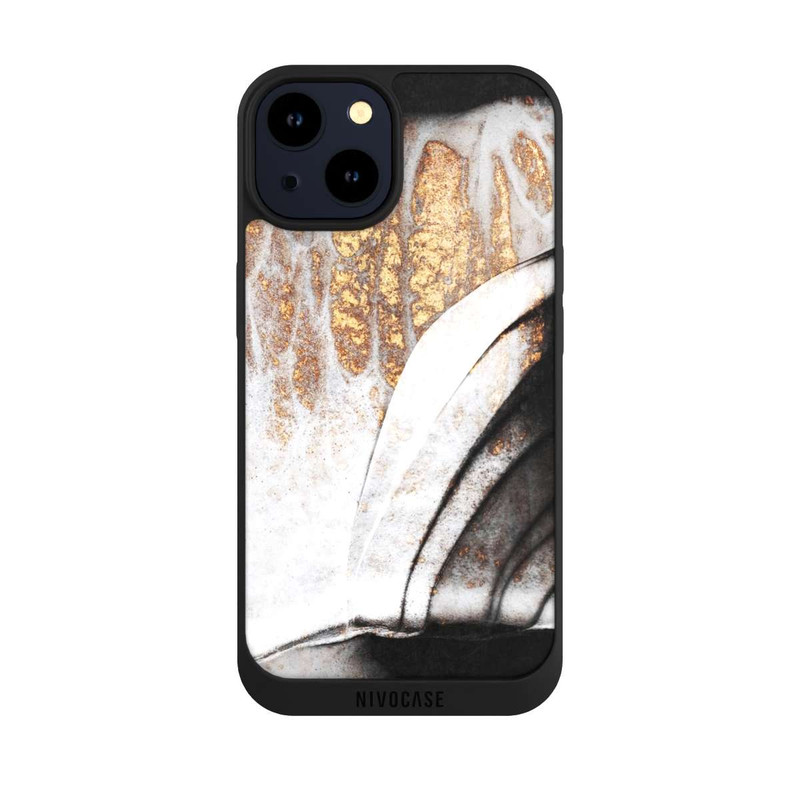 iPhone 14 NIVOpure Black and Gold Veins