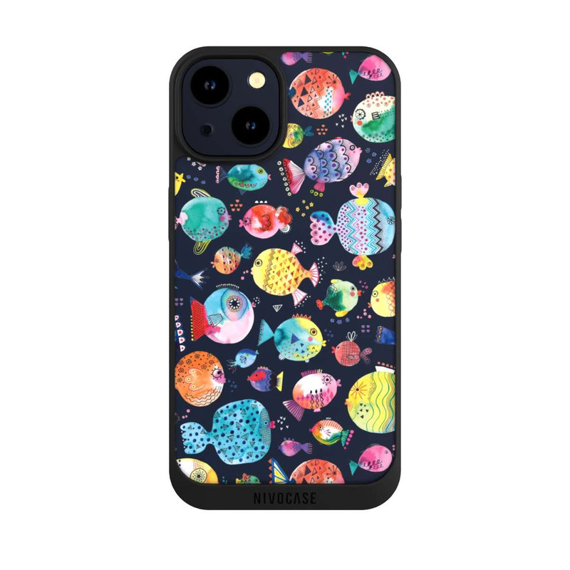 iPhone 14 NIVOpure Plage Puffer poissons Enfant Marine