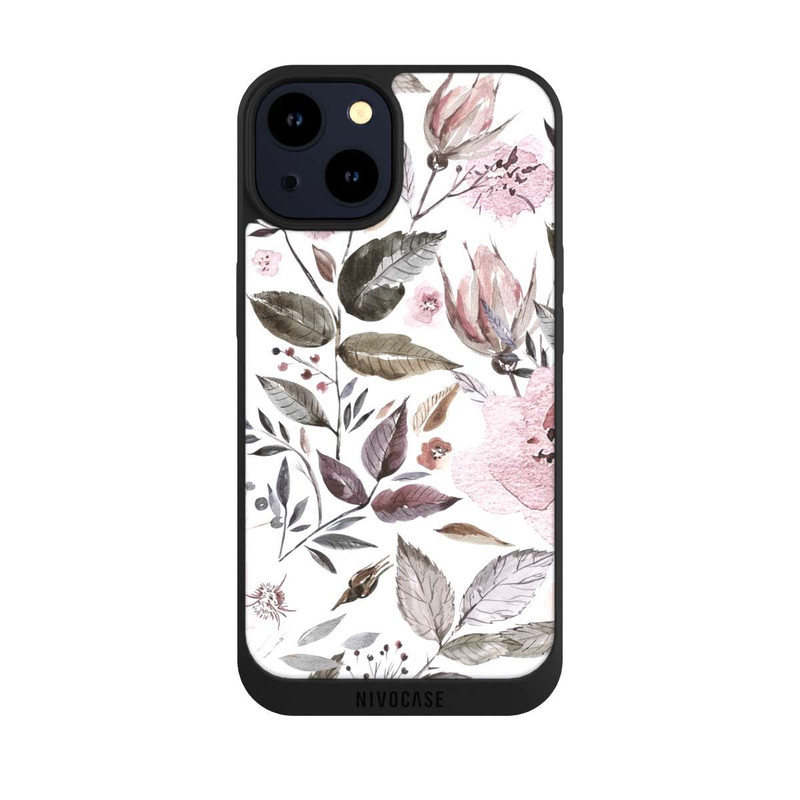 iPhone 14 NIVOpure Aquarell braune Rosenblüten