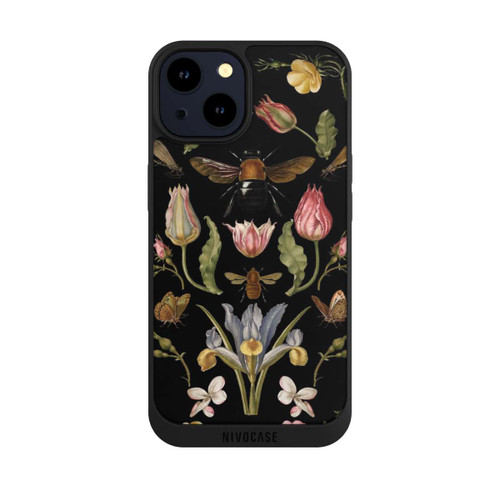 Apple iPhone 14 NIVOpure Wildblumen und Biene Schwarz
