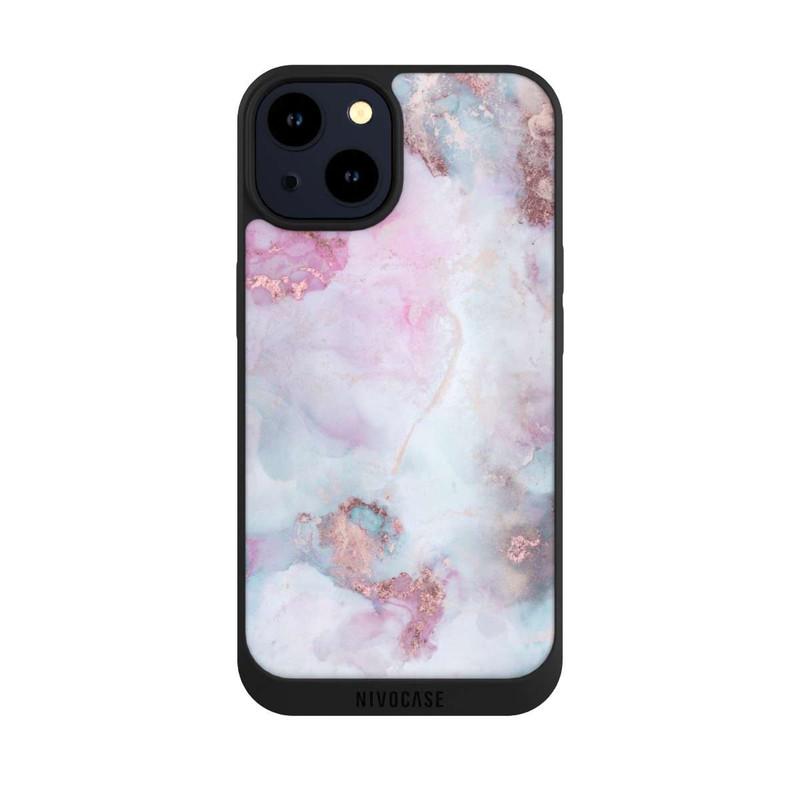iPhone 14 NIVOpure Encre Alcool Marbre Bleu