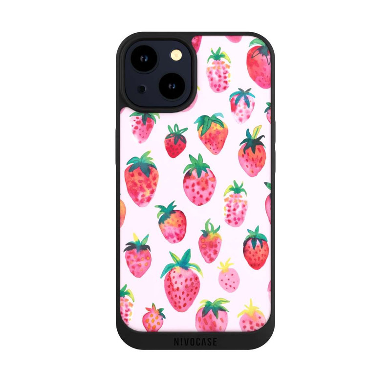 iPhone 14 NIVOpure Fraises aquarelles