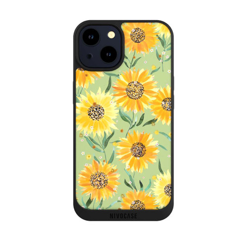 Apple iPhone 14 NIVOpure Sonnenblumen grün