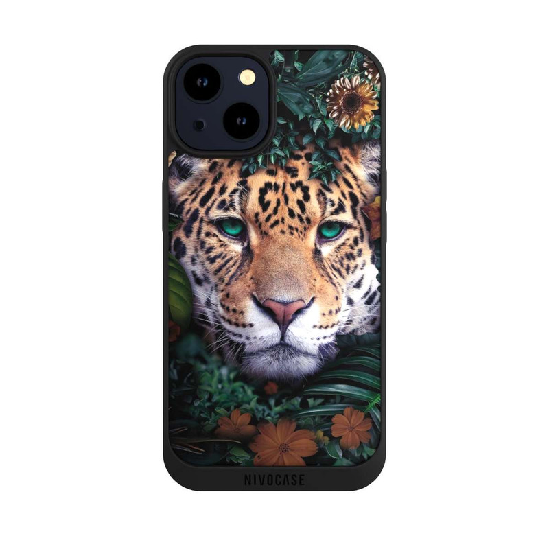 iPhone 14 NIVOpure Jaguar dans la jungle verte