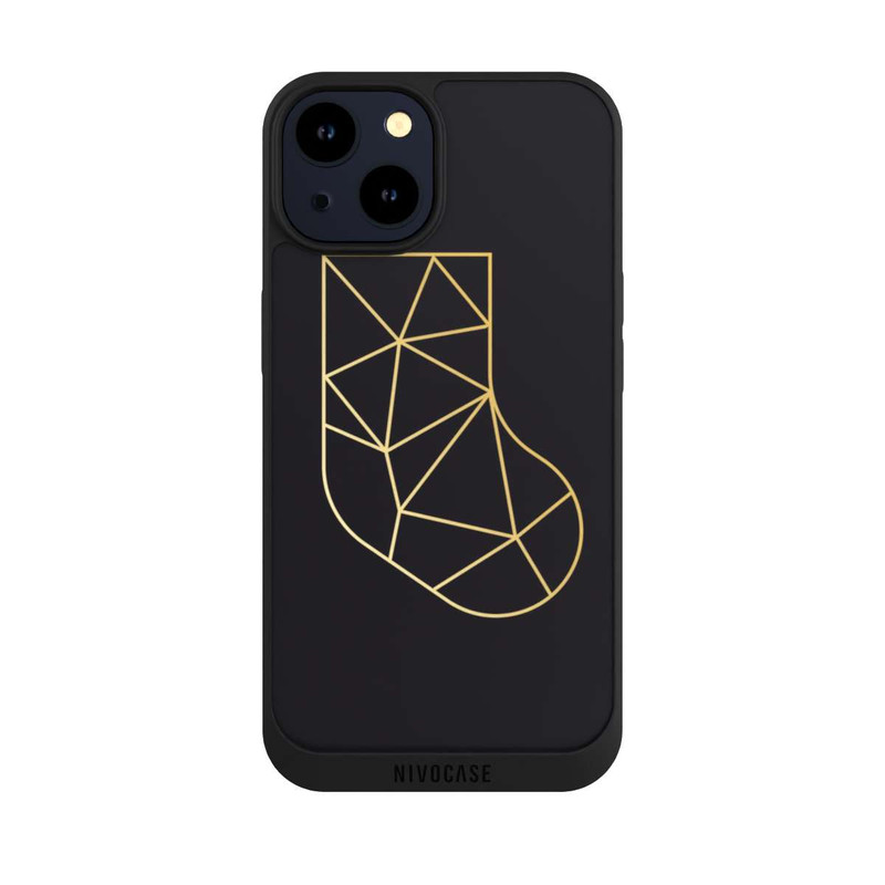 iPhone 14 NIVOpure Gold Polygonal Sock
