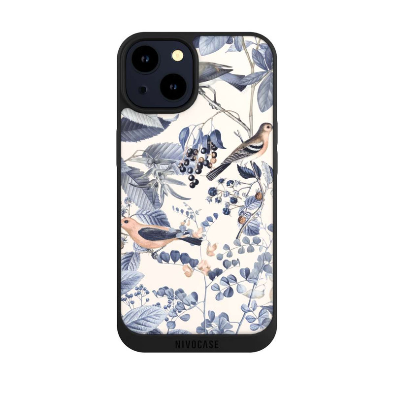 iPhone 14 NIVOpure Vögel und Beeren in Beige
