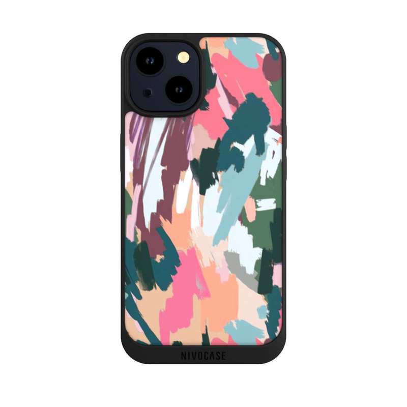 iPhone 14 NIVOpure Abstrait Artistique Texture Rose