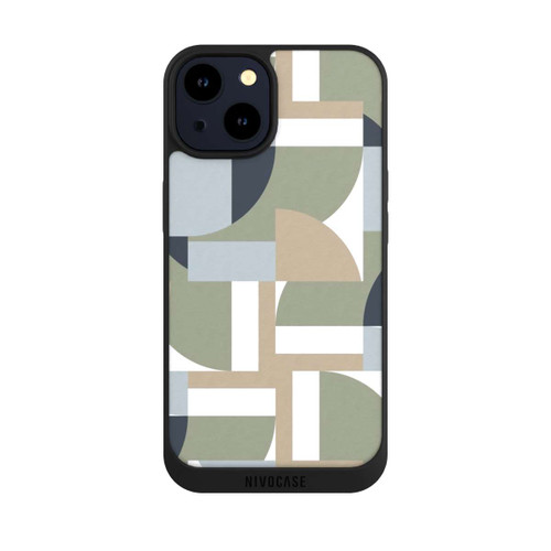 Apple iPhone 14 NIVOpure Futuristische Bauhaus Polygone Beige