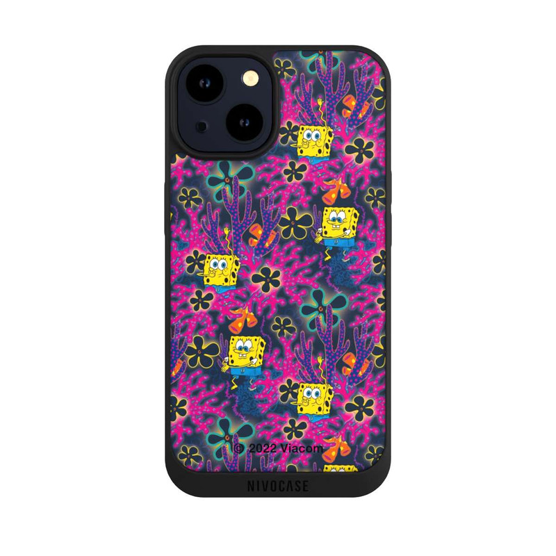 iPhone 14 NIVOpure Spongebob - Coral Pattern