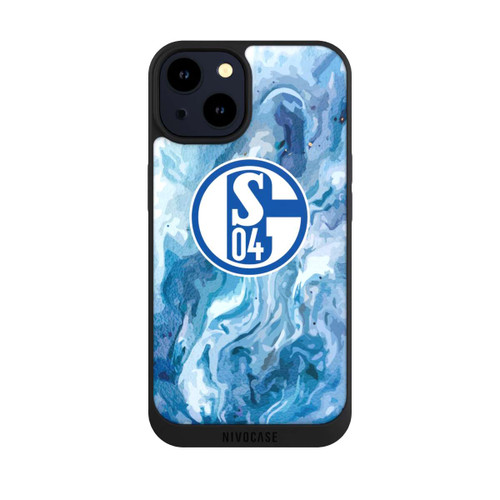 Apple iPhone 14 NIVOpure Schalke 04 Flüssig Blau