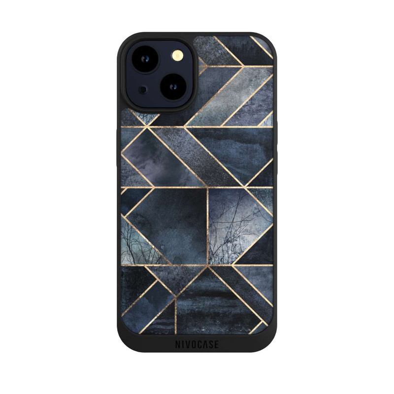 iPhone 14 NIVOpure Abstract Nature-Dark Blue