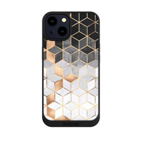 Apple iPhone 14 NIVOpure Würfel dunkel und gold
