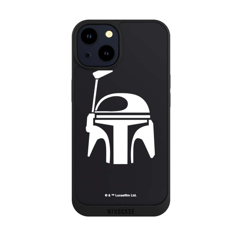 iPhone 14 NIVOpure Casque Boba Fett Noir