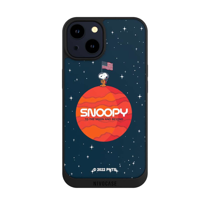 iPhone 14 NIVOpure Snoopy Voyageur de l'espace Orange