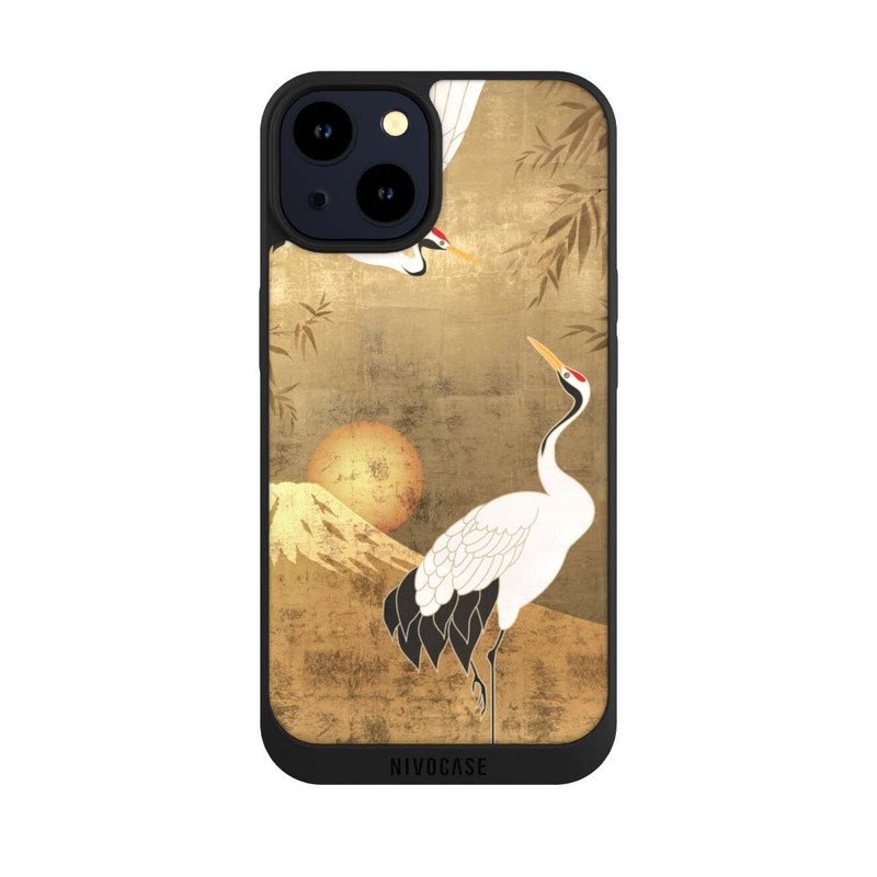iPhone 14 NIVOpure Grues Japonaises Or 2