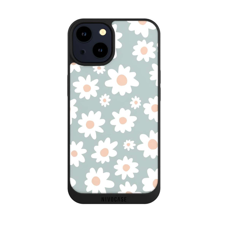 iPhone 14 NIVOpure Marguerites Pattern Vert