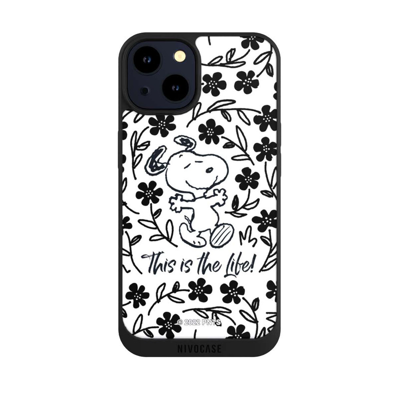iPhone 14 NIVOpure Snoopy This Is The Life Noir & Blanc