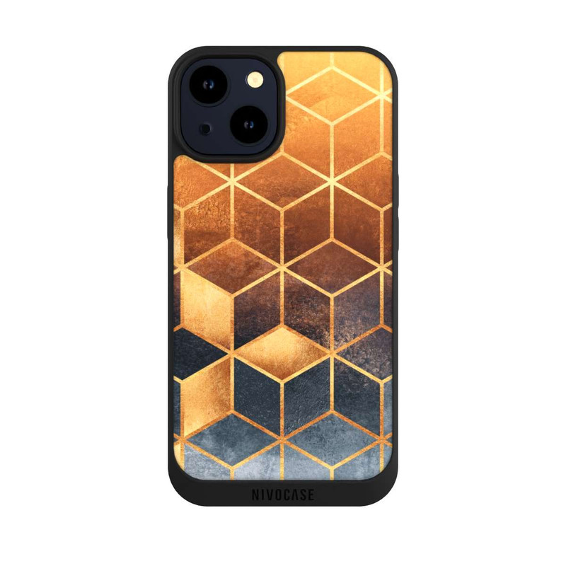iPhone 14 NIVOpure Würfel goldener Farbverlauf