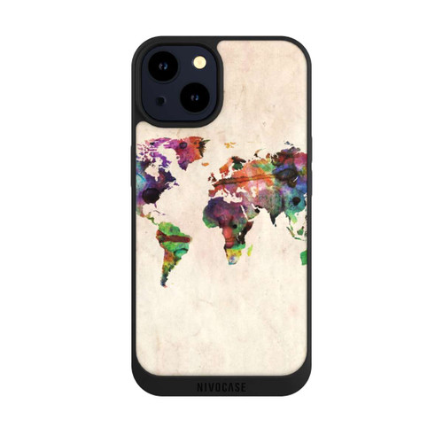 Apple iPhone 14 NIVOpure World Map by Michael Tompsett